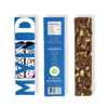 An assortment of Mynd Mushroom Bars, showcasing the Peppermint Bark, Milk Chocolate Mint, Milk Chocolate Toffee, and Dark Chocolate Espresso (Vegan) flavors.