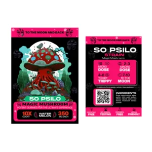 A close-up of vibrant, natural psilo gummies in a pack, highlighting their delicious and pure form.